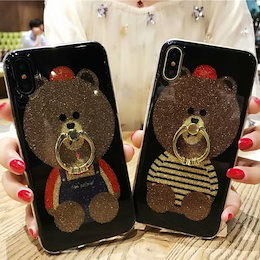 レインボー マーメイド リング付き iPhone ケース 送料無料 iPhone6/6s/iPhone7/8 iPhone7plus/8plus iPhoneX XS/S9/S8/Note8/Sams
