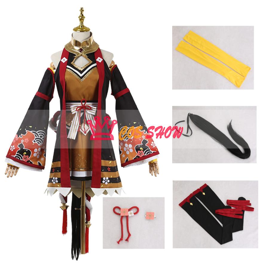 赤字販売!ウマ娘 プリティーダービー キタサンブラック 勝負服 コスプレ衣装 髪飾り+靴下+尻尾付き オーダーメイド製作可能 cosplay 仮装 イベント ステージ ハロウィン
