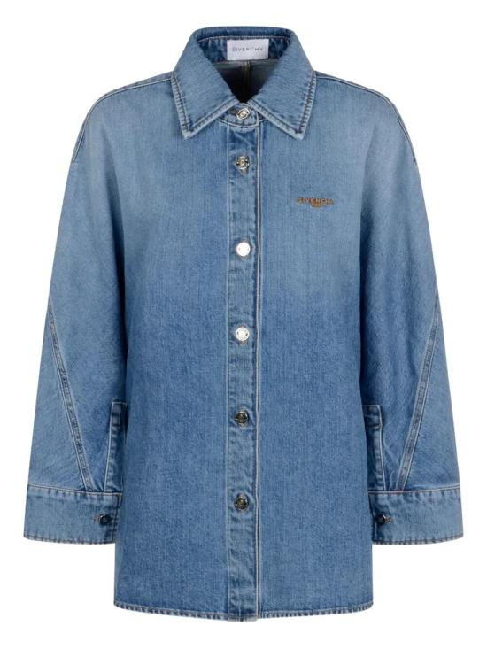 GIVENCHY Women Shirts BW61G1516W 420 MEDIUM BLUE