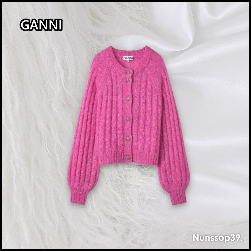 GANNI K1757 397 リラックスモヘアカーディガン 26,398円