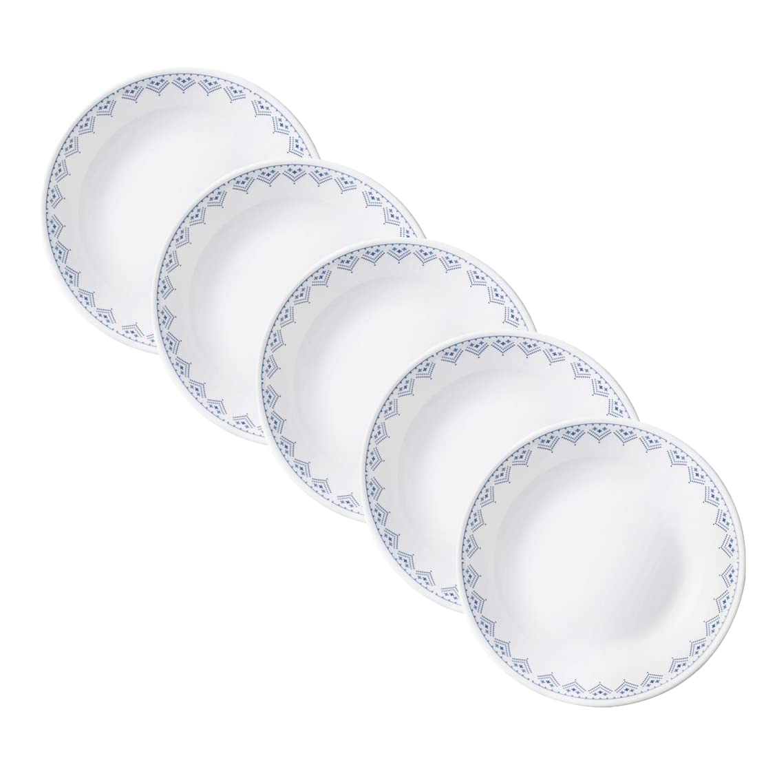 コレール 深皿 5枚セット 皿 プレート 割れにくい 軽量 電子レンジ対応 オーブン対応 食洗機対応 パッチワーク J420-PTW CP-1846