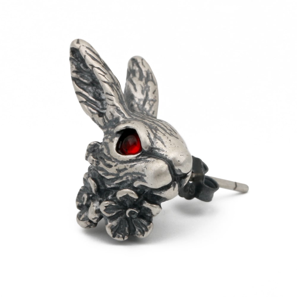 925 スタッドピアス ウサギ [es263]ピアス