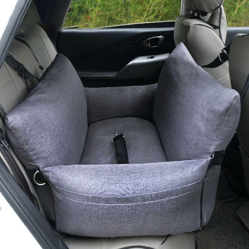【人気商品超目玉】車載用ペットソファ 犬 猫 ペットドライブボックス ドライブベッド ペットクッション 小型犬 中型犬 カー用品 お出かけ 飛び出し防止 後部座席 アウトドア 防災 旅行 車載 滑り止