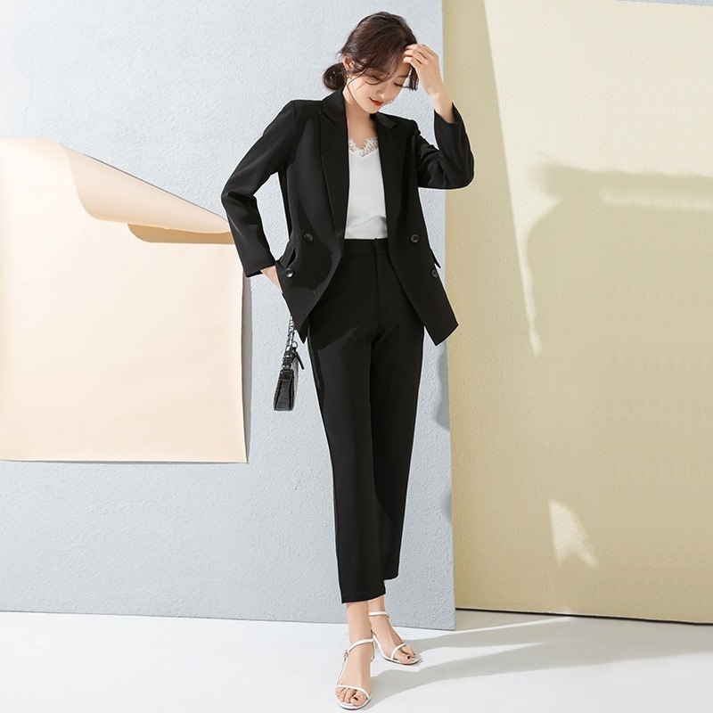 スーツ パンツの丈を選べる 洗えるストレッチ生地 オールシーズンスーツ ジャケット & パンツ