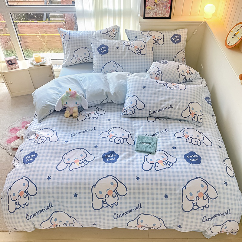 コットン4点漫画純綿3点デイジー大人用キルトカバーシートドミトリーベッドセット