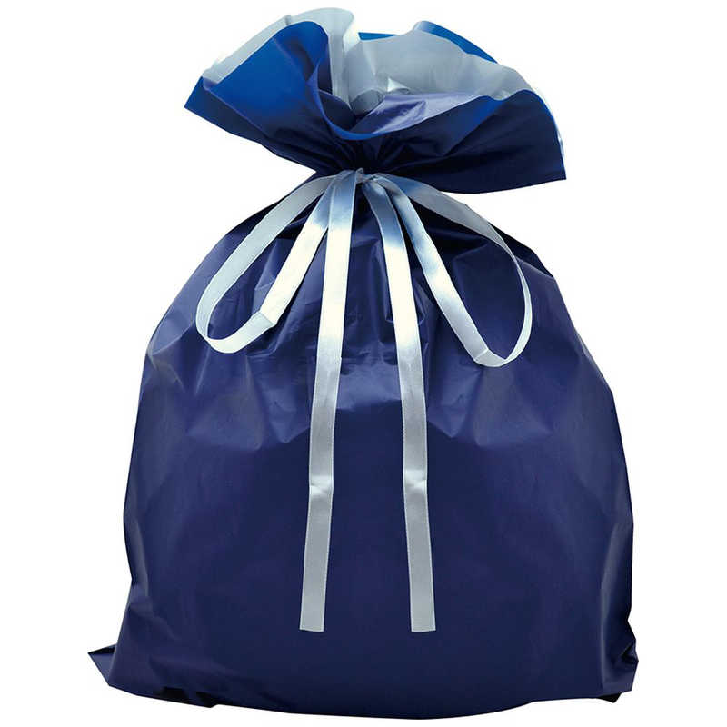 ササガワ　巾着袋 ネイビー 450×560＋120 50P　503660