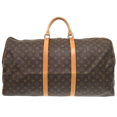【4/1423時まで値引き】LOUIS VUITTONキーポルボストンバッグ Qoo10] Louis Vuitton 美品 キーポル60 モノグラム M414