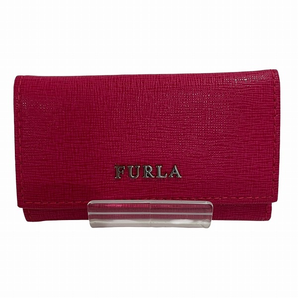 フルラ ピンク PVC 5連 ブランド小物 キーケース レディース【中古】