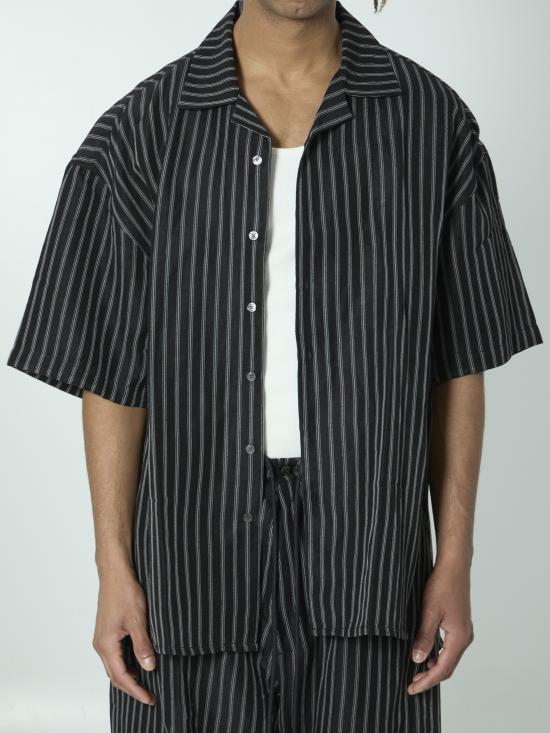 WILLY CHAVARRIA Men Long Tops WCSHT0051 BLACK