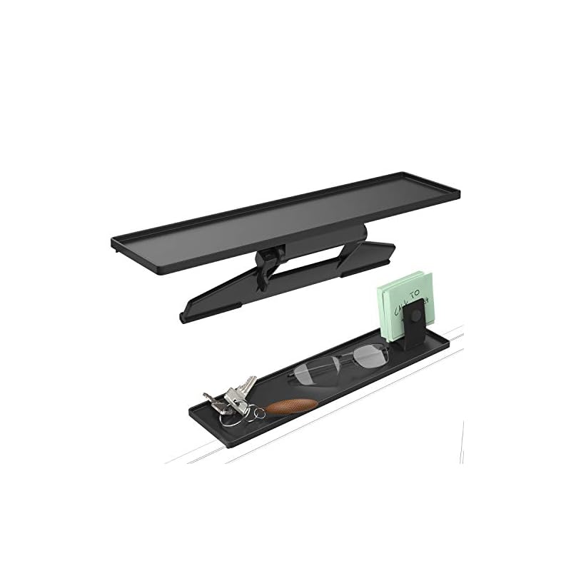 ロボロビン ディスプレイボード モニター 上 小物置き 耐荷重2kg 取付簡単 滑り止めシート付 テレビ上ラック 小物収納 棚 テレビボード 幅34cm奥行8.4cm