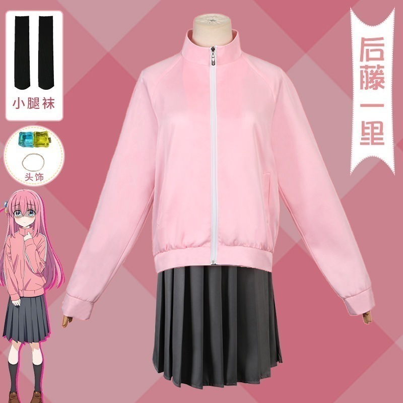 コスプレ 仮装孤独ロックcos服后藤一里伊地知虹夏jk山田凉喜多郁代コスプレ イベント用品