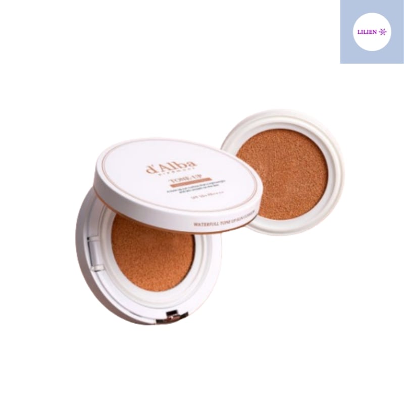 【プレミアムUVサンクッション】ヴィーガン ウォーターフル トーンアップ サンクッション 15g 本品1+リフィル1 SPF50+ PA++++　UV遮断クッションファンデ