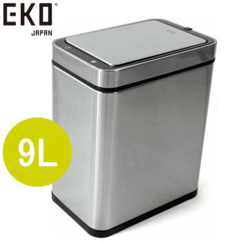 センサー式 ゴミ箱 ダストボックス ごみ箱 デラックスファントム センサービン 9L EK9287MT-9L シルバー DELUX PHANTOM
