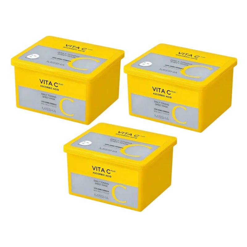 【大容量】ビタCプラス デイリー トーニングシートマスク 30枚入 3箱セット