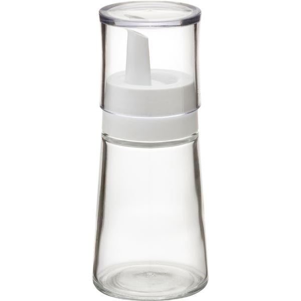 50セット 調味サーバー/オイルボトル Sサイズ ホワイト ふた付き 本体：ソーダガラス スタビアリュクス