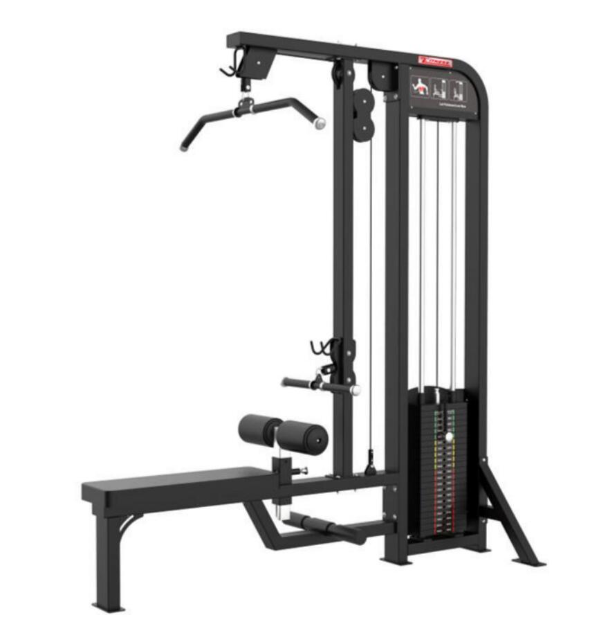 リフィーマ　ジムフィットネススポーツ用品筋力トレーニングエクササイズピン搭載シートラットプルダウン低列マシン