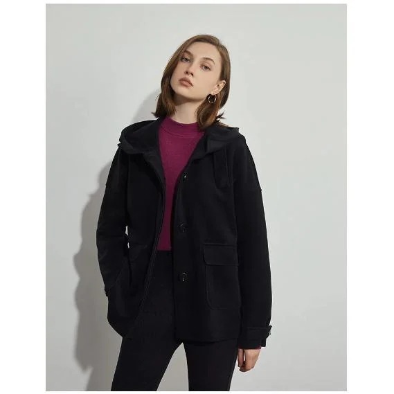 コート フード ハーフ丈 アウター レディース 薄め起毛 おすすめ フード付き 防水 撥水 暖め