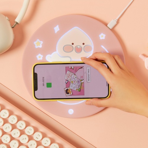 カカオフレンズ 高速ワイヤレスデスクマット充電器 カカオフレンズ高速