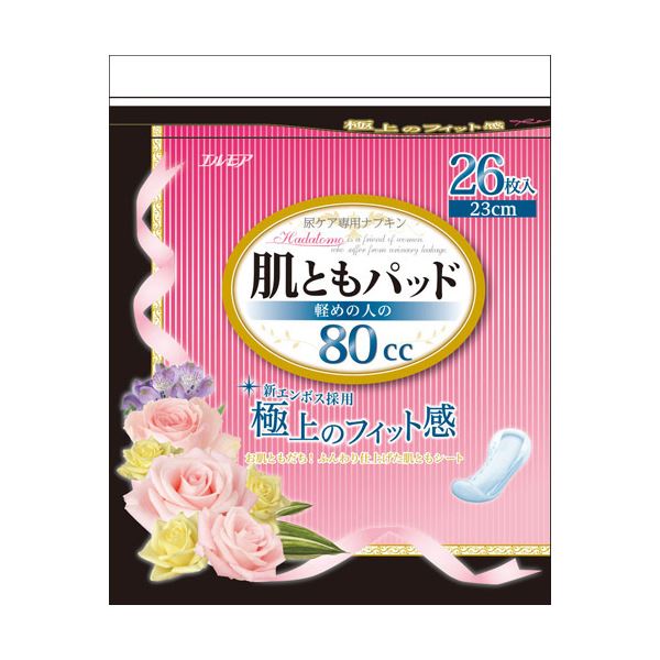 （まとめ）カミ商事 肌ともパッド 80cc 1パック（26枚）(×10セット)