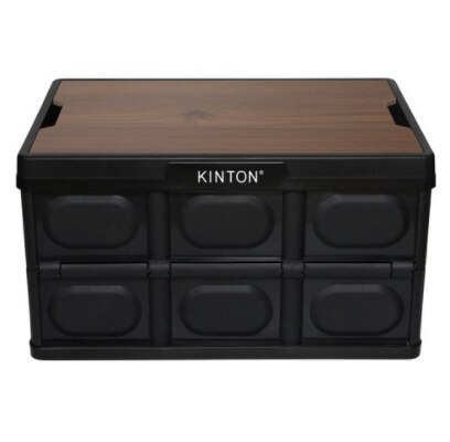 トランク整理箱 キャンピングテーブル上板付大型57Lブラック