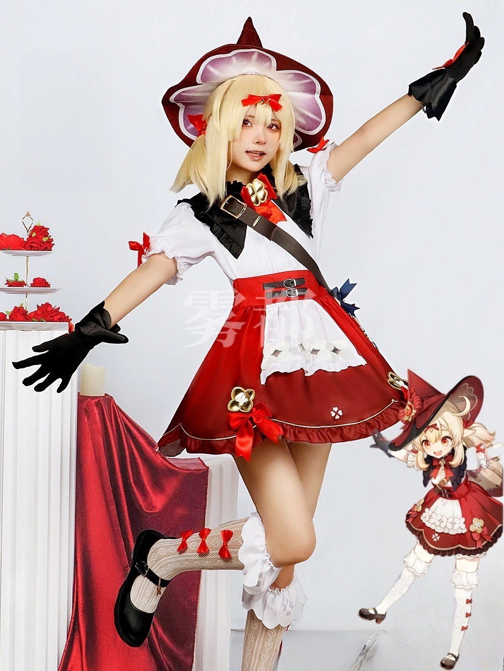 クレー 原神 Klee コスプレ Genshin セットアップ 可莉琪花星烛