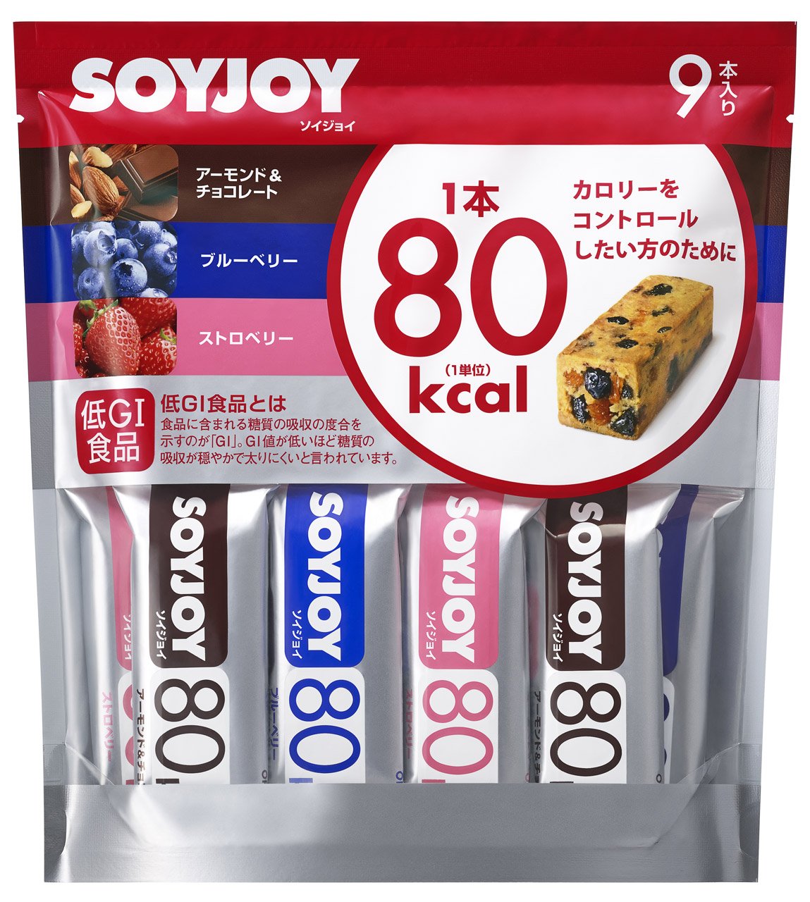 ソイジョイ 大塚製薬 ソイジョイ カロリーコントロール80 9本入り×8袋