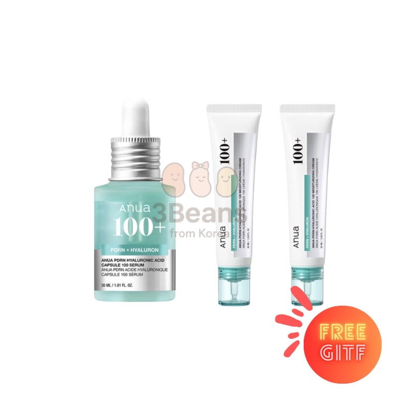 [保湿企画セット]PDRNヒアルロン酸100セラム 30mL+モイスチャークリーム 60mL+60mL/速乾燥 水分供給肌 乾性 水分不足肌 保湿 韓国人気 韓国コスメ ヒアルロン酸 Kビュ