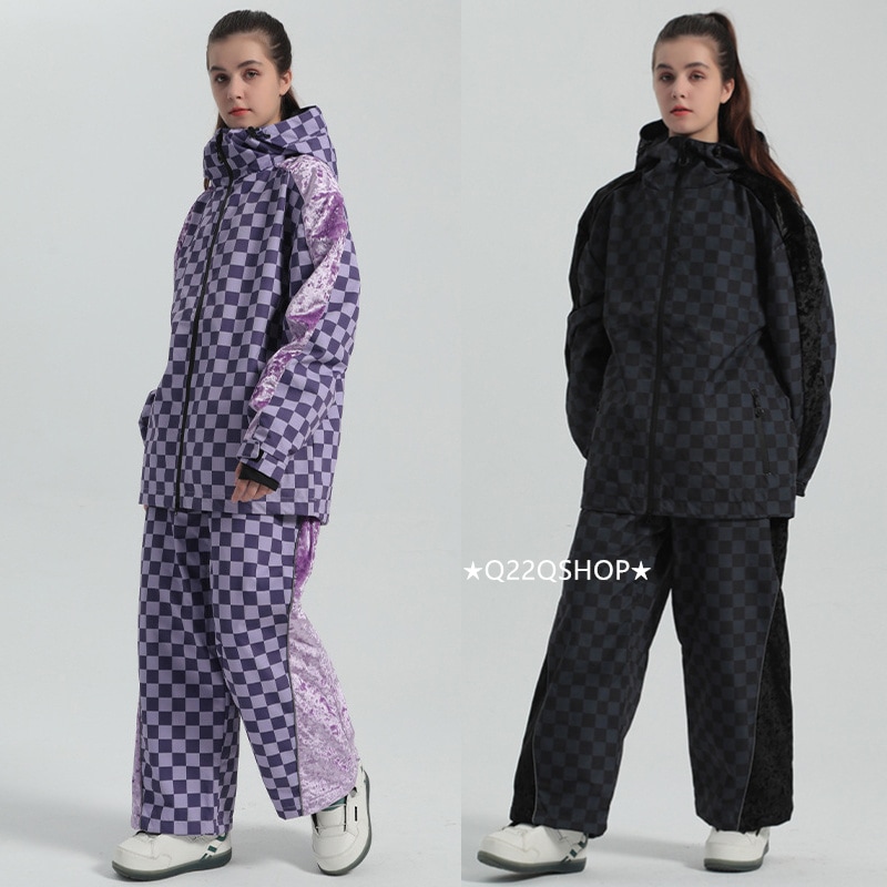 スノボウェア 2024 2025 上下セット メンズ レディース パンツズボン アウター ジャケット セットアップ ウィンタースポーツ スノーボードウェア スキーウェア スノー ウェア防水防寒着韓国風