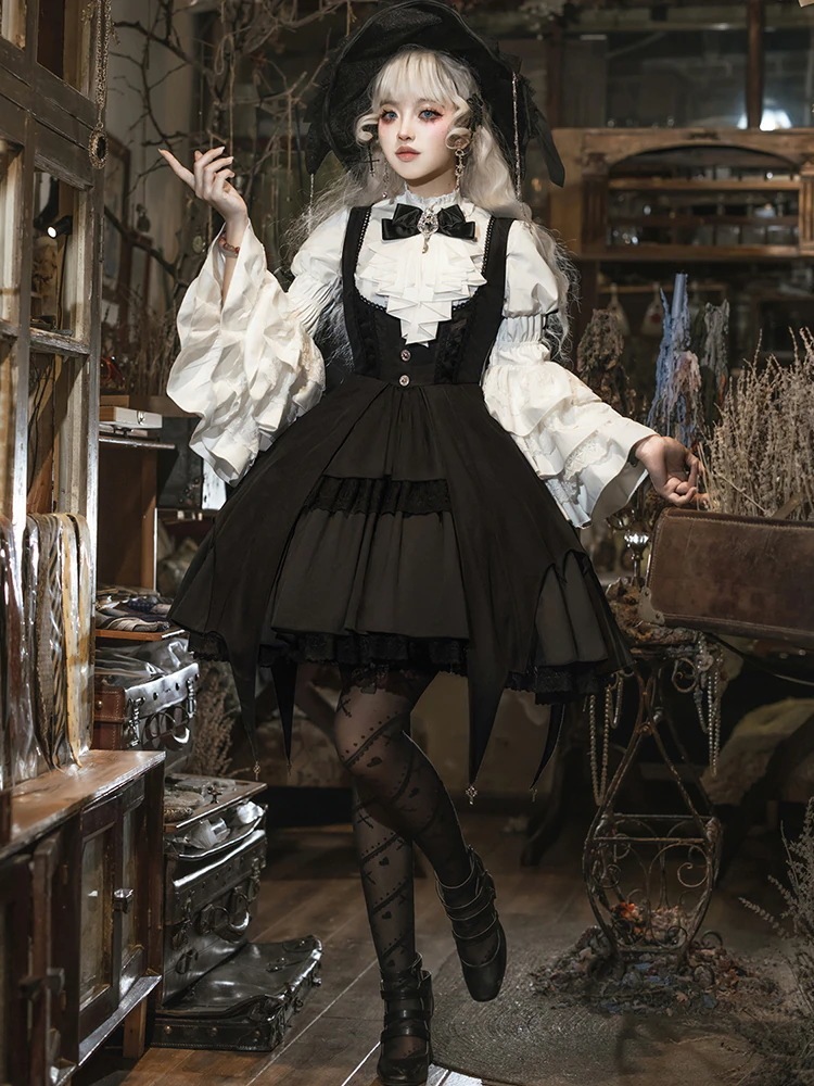 ロリータハロウィンコスチュームコスプレ魔法少女ゴシックドレスデイリーロリータドレス秋