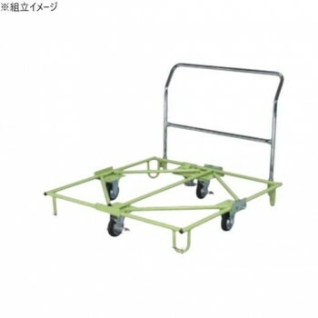 サカエ 樹脂パレット台車 フロアストッパー付 1105x1245x912mm SC-110FT