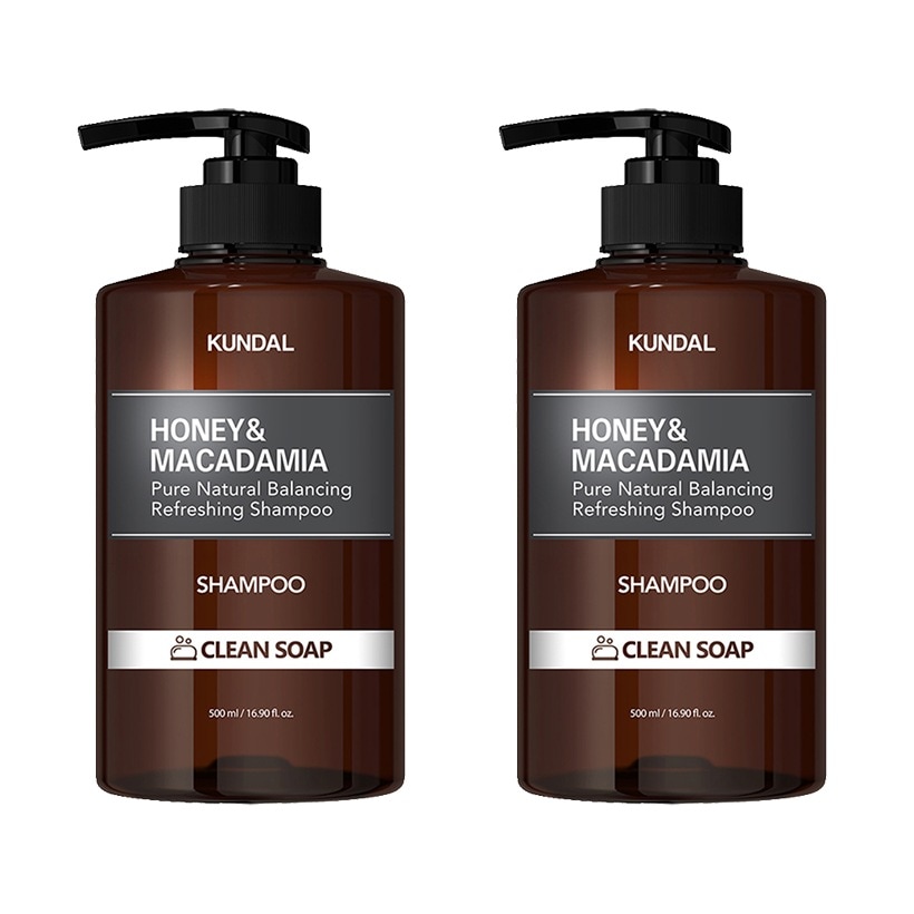 [1+1] ハニーアンドマカダミア ネイチャーシャンプー (クリーンソープ) 500ml 2個