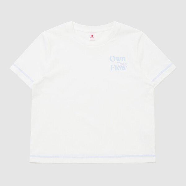 女性用スモールグラフィックTシャツ（QR122ORS21_CRM）