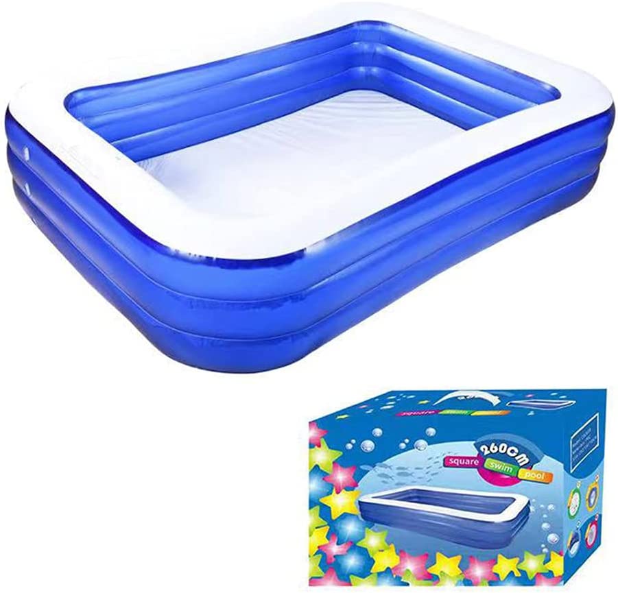 プール ビニールプール 子供用プール 家庭用 インフレータブルスイミングプール 大型 253*181*55CM 夏の日 ウォーターパーティー お庭 屋外用