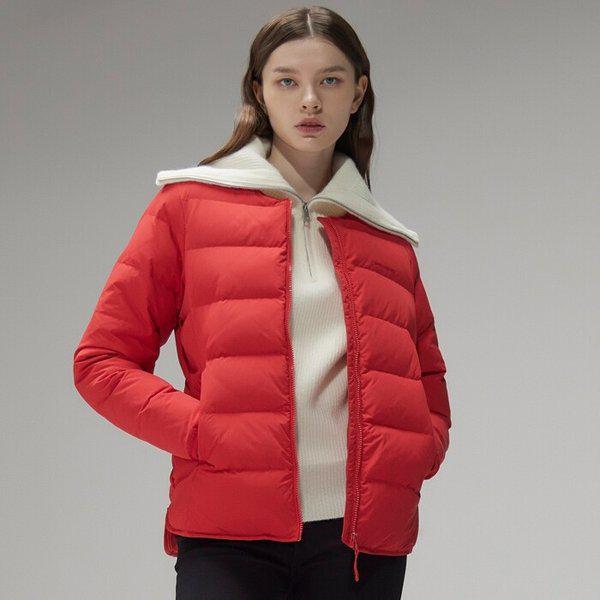 女性ハンガリーハグダウン+マフラーセット(レッド)