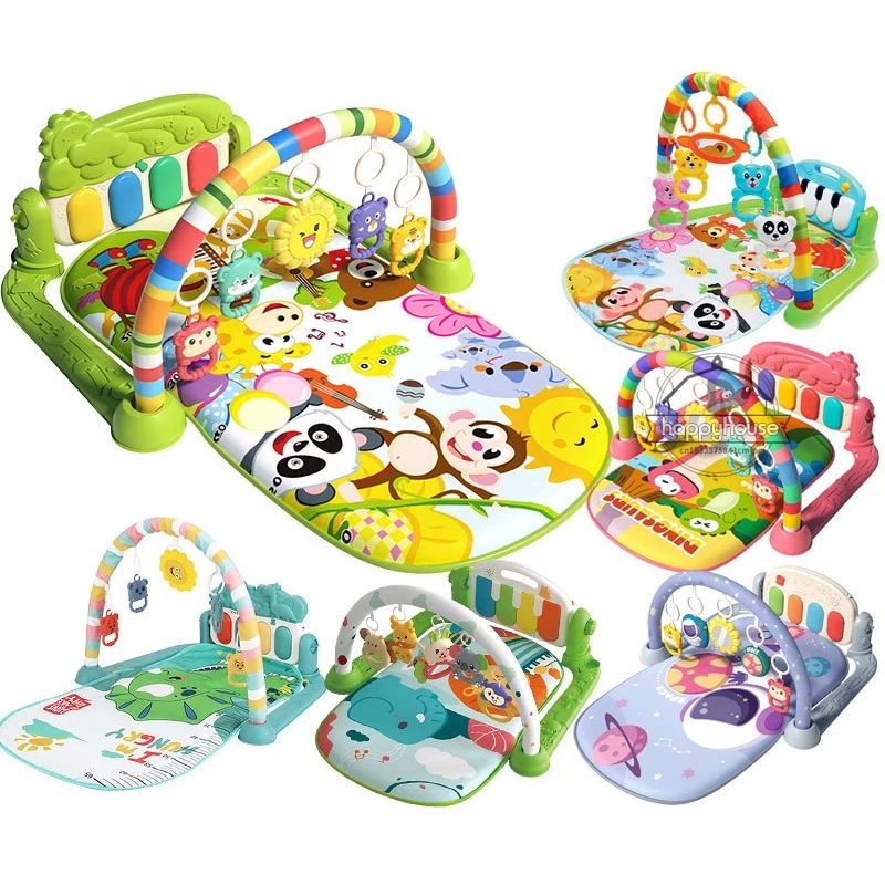 アクティビティジムマット 音楽ライト付き 赤ちゃんのおもちゃ 012か月 4,864円