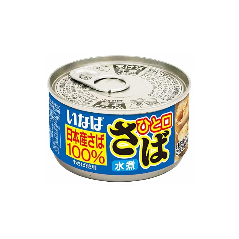 いなば食品 いなば ひと口さば水煮 115g×24個 カン