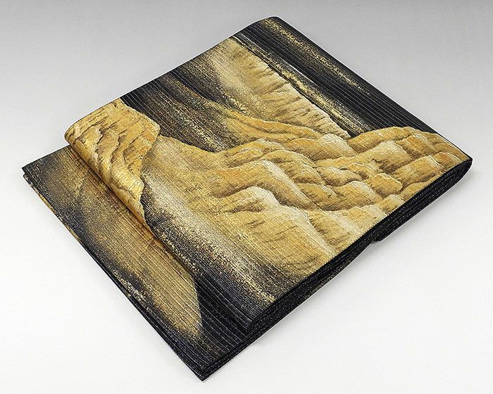 袋帯 正絹 グランドキャニオン模様 袋帯 美品 リサイクル