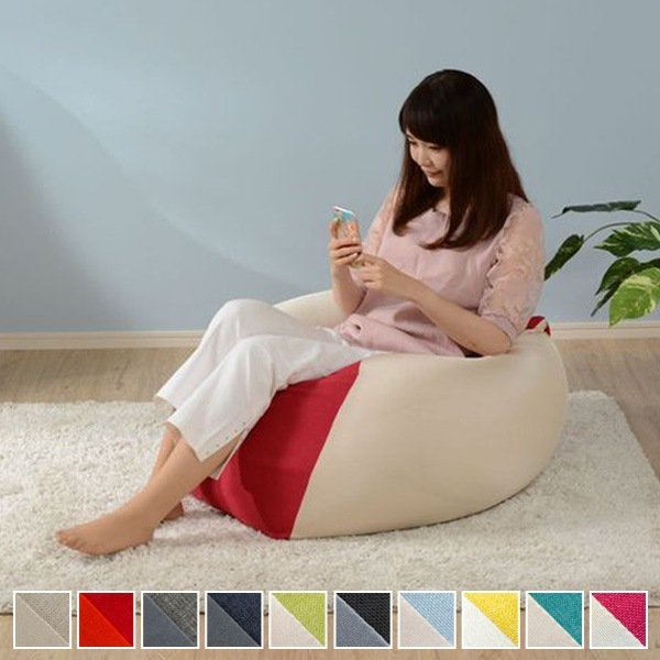 ビーズクッション キューブ型 洗えるカバーリング L クッション ビーズ フロアクッション ビーズソファ ソファー ソファ 背もたれ キューブ 四角 かわいい 1人用 一人用 リビング