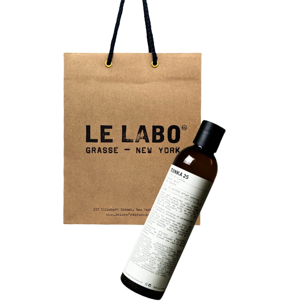 【国内正規品】Le Labo ル ラボ SHOWER GEL (シャワー ジェル) TONKA 25 (トンカ25) 237mL ショッパー付き プレゼント　ギフト