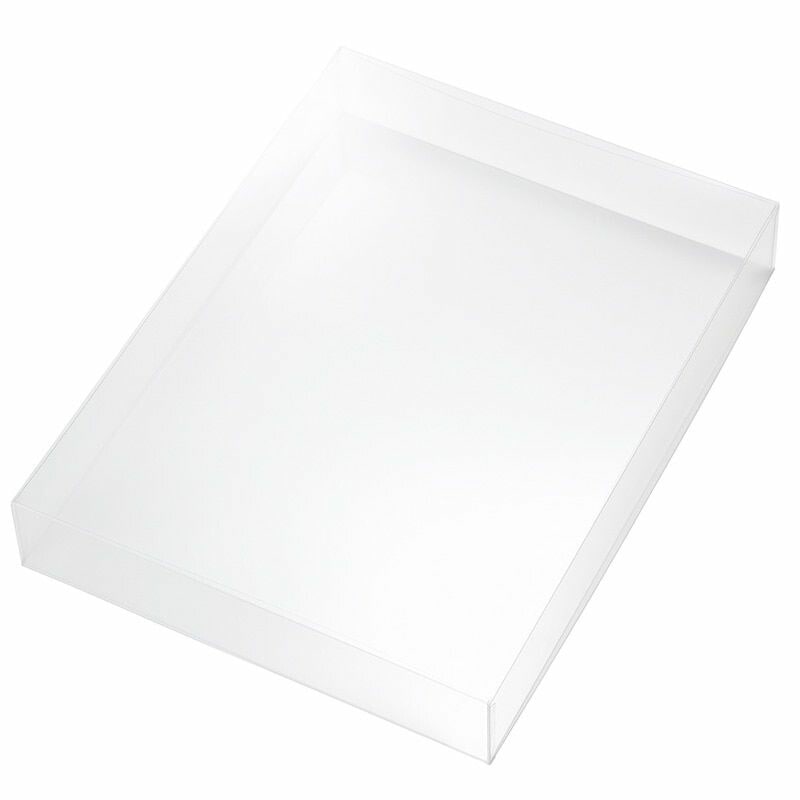 （まとめ買い）シモジマ HEIKO 箱 PETクリアケース 250x330x50 1個 内寸250x330x高50mm ギフトボックス 006854135 [x3セット]
