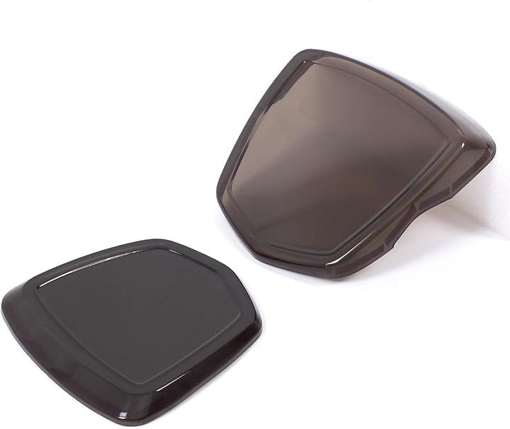 新型 アバルト エンブレムカバー ロゴカバー エンブレムシールド バッジカバー ABS製 取付簡単 貼付タイプ 装飾フレーム カスタム(透明なグレー, アバルト 595 695 専用)