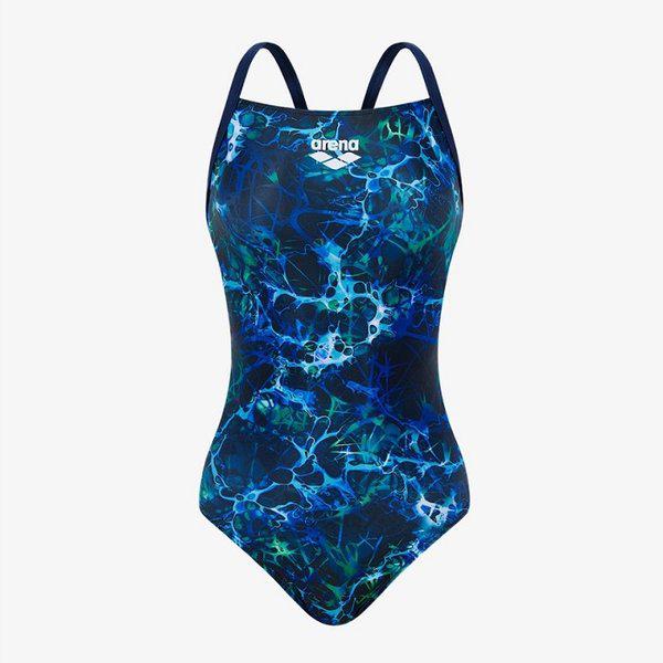 女性用屋内水着 スパイダーボルト ワンピース スーパーフライバック (A5FL1LO03GRN) (ブラキャップ別売り)