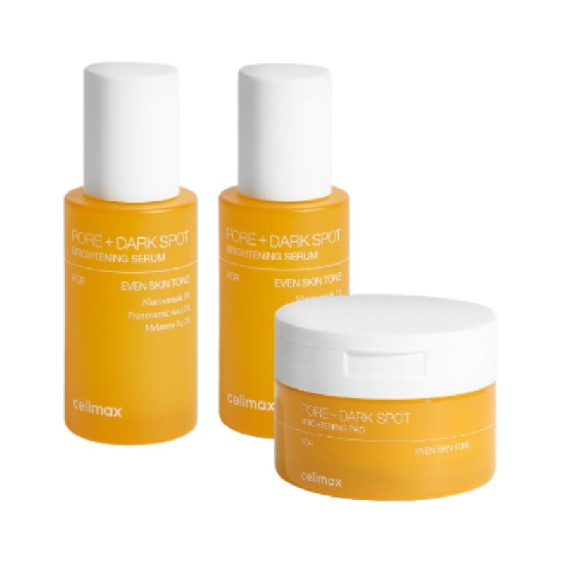 ポアブライトニングシミケアセラム 30ml 2個 + ポア ブライトニング シミケアパッド 40枚 1個