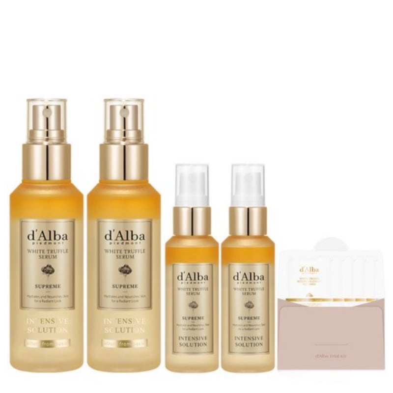 ホワイトトリュフスプリムインテンシブセラム100ml 2個+ 50ml 2個+ゲルクレンザー3ml x 5個セット