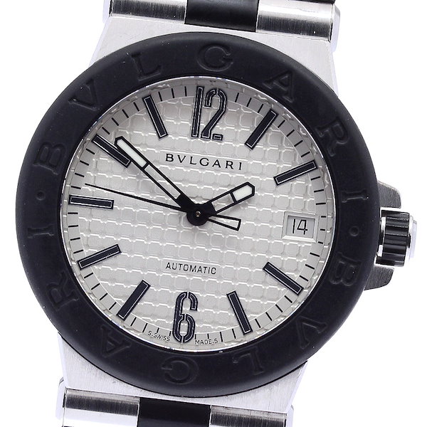 BVLGARI レディース 腕時計 クオーツ SS ブラック文字盤RT39S