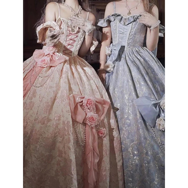 ロリータ フロアレングス ゴージャス 大人ドレス ウェディングドレス プリンセスドレス ロリータ重工 8,927円