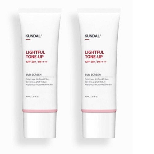 クンダル デイリー ライトフル トーンアップ 日焼け止め 40mlx2 刺激のない肌にやさしい すべての肌 韓国