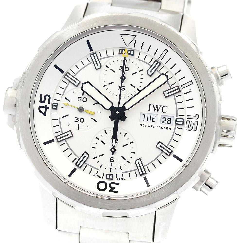 IWC SCHAFFHAUSEN IW376802 アクアタイマー クロノグラフ 自動巻き メンズ 内箱・保証書付き_908279【中古】