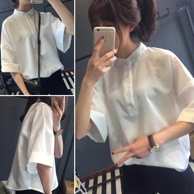 831-2韓国ファッション シャツ セグシー可愛い半袖 トップス tシャツ ブラウスコットンレデイース服