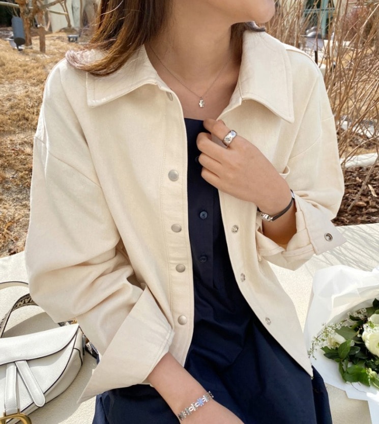 ジャケット シャツ 上着 羽織り 袖あり 長袖 襟付き ワイド 前開き シンプル カジュアル 大人 おしゃれ お洒落 かっこいい レトロ こなれ感 ラフ メンズライク ユニセックス 抜け感 学生風